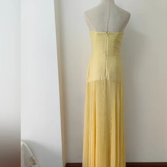 Alexis Yellow Strapless Maxi Dress - Picture 7 of 14